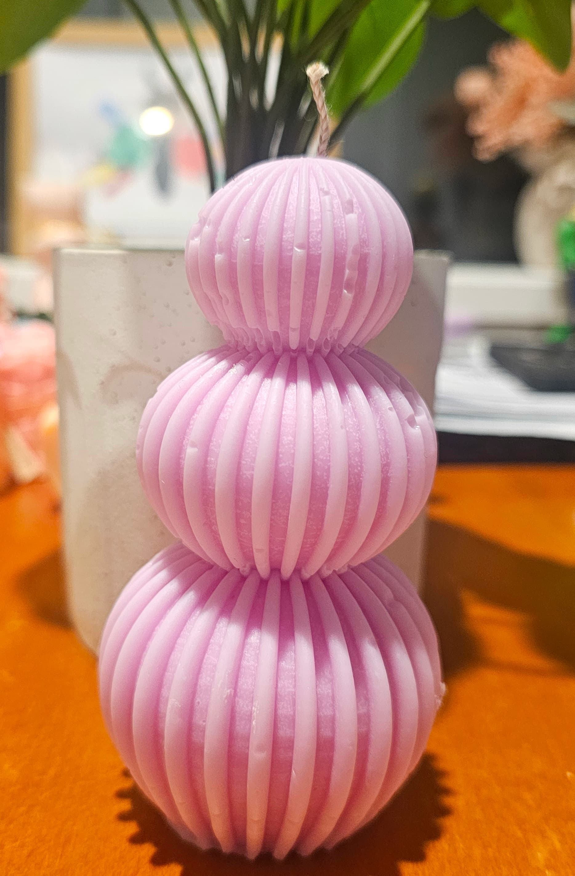 Circular Stripe Candle